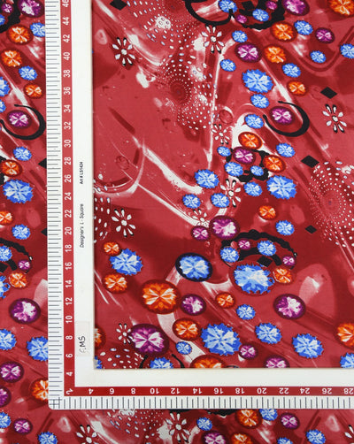 Printed Silk Satin Fabric