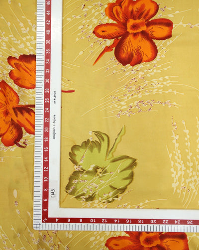 Printed Silk Satin Fabric