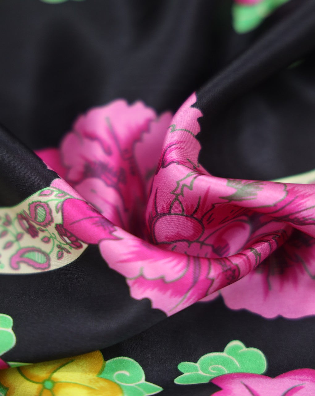 Printed Silk Satin Fabric