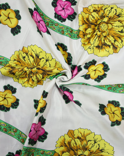 Printed Silk Satin Fabric