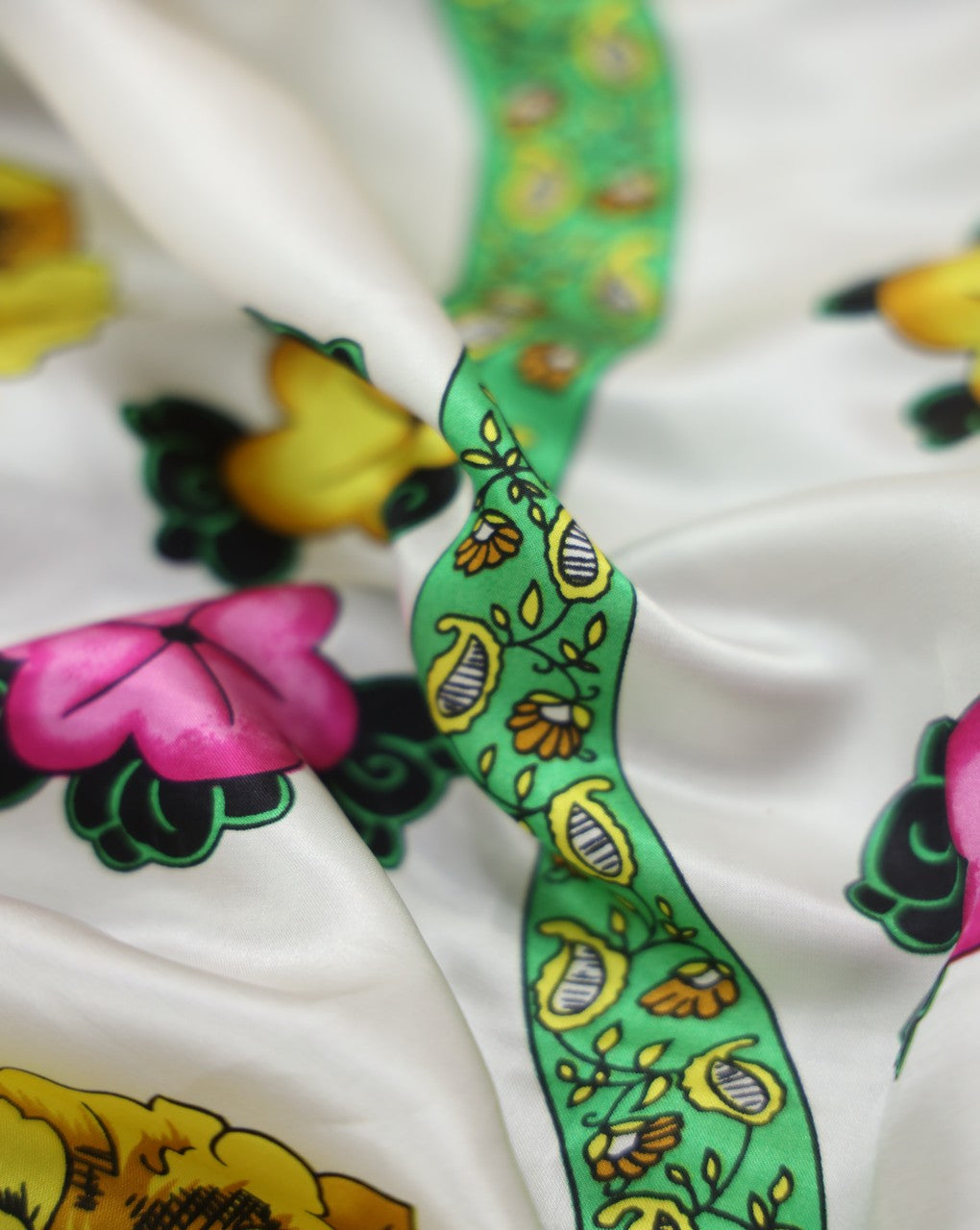 Printed Silk Satin Fabric
