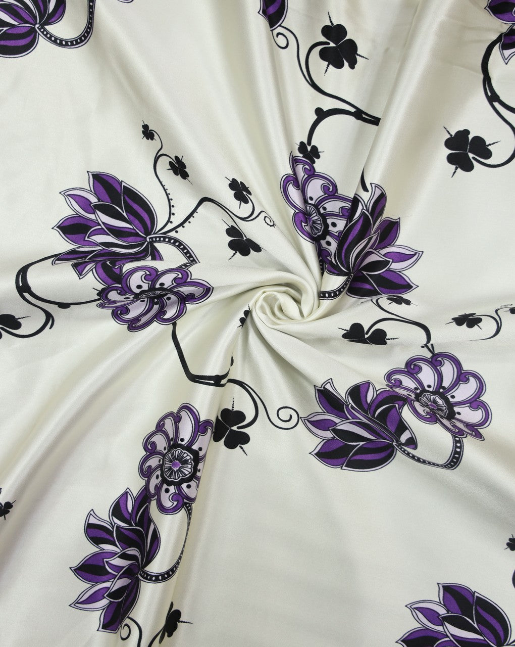 Printed Silk Satin Fabric