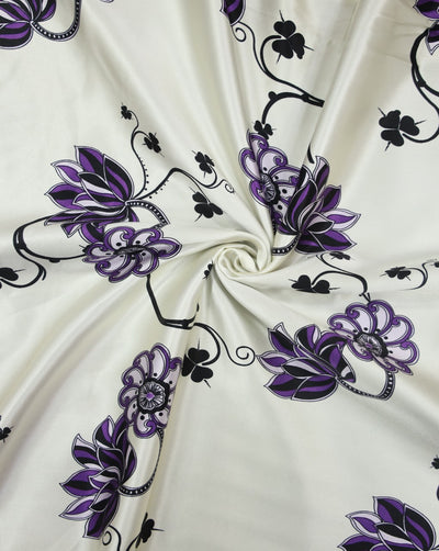 Printed Silk Satin Fabric