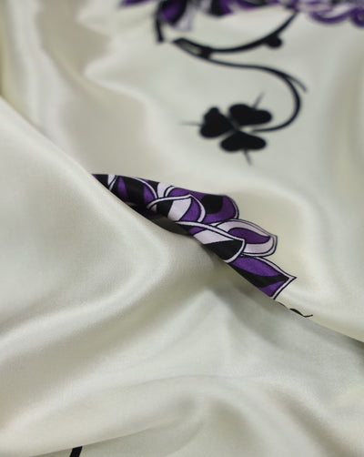Printed Silk Satin Fabric