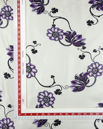 Printed Silk Satin Fabric