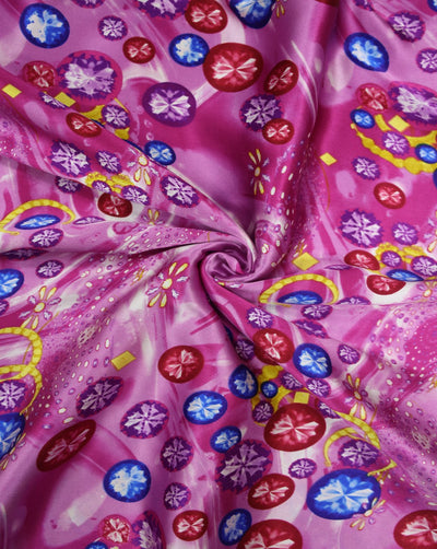 Printed Silk Satin Fabric