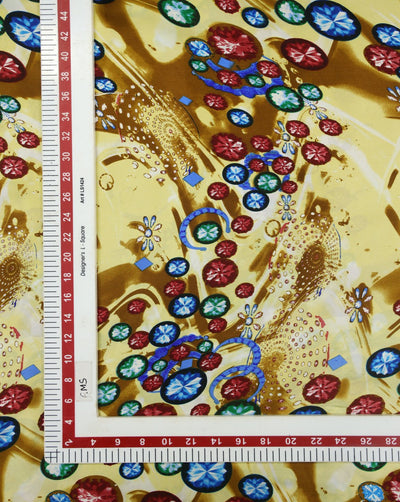 Printed Silk Satin Fabric