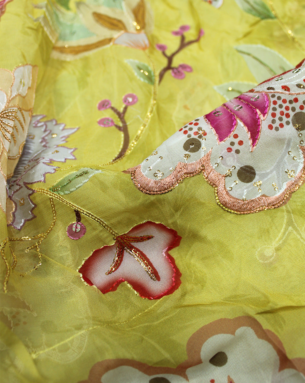 SEQUINS EMBROIDERY FABRIC