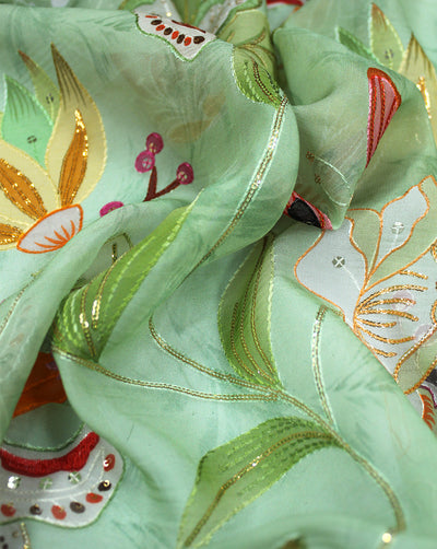 SEQUINS EMBROIDERY FABRIC