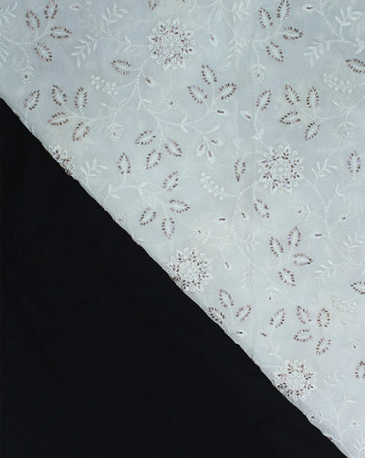 DYEABLE CUTDANA EMBROIDERY FABRIC