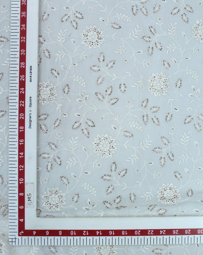 DYEABLE CUTDANA EMBROIDERY FABRIC