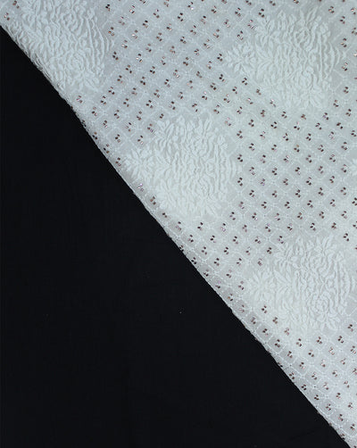 DYEABLE CUTDANA EMBROIDERY FABRIC