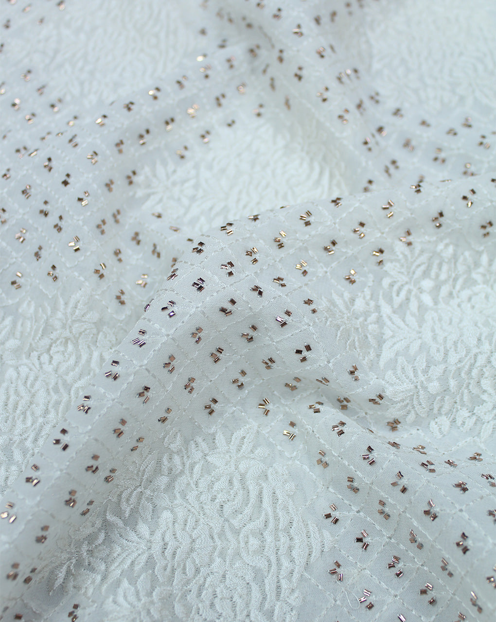 DYEABLE CUTDANA EMBROIDERY FABRIC