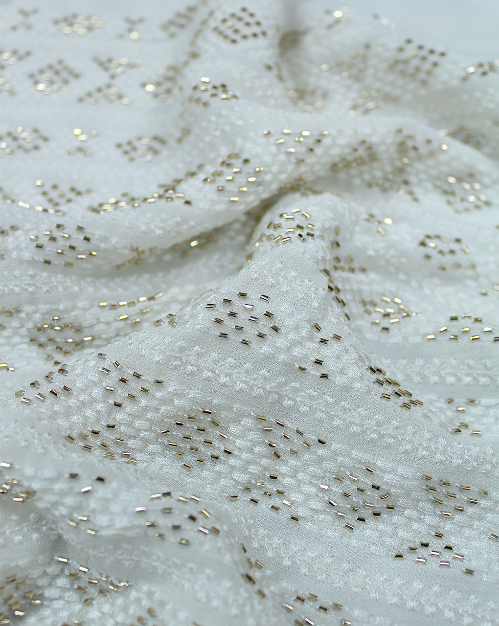 DYEABLE CUTDANA EMBROIDERY FABRIC