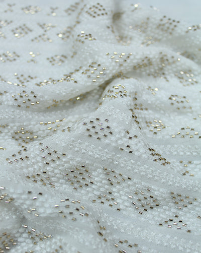 DYEABLE CUTDANA EMBROIDERY FABRIC