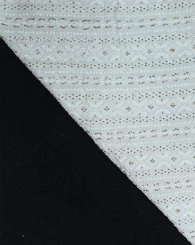 DYEABLE CUTDANA EMBROIDERY FABRIC
