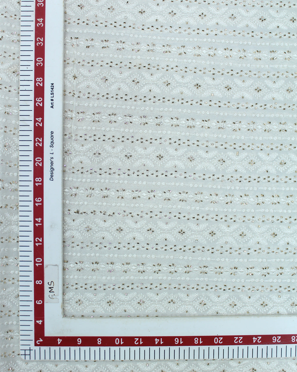 DYEABLE CUTDANA EMBROIDERY FABRIC