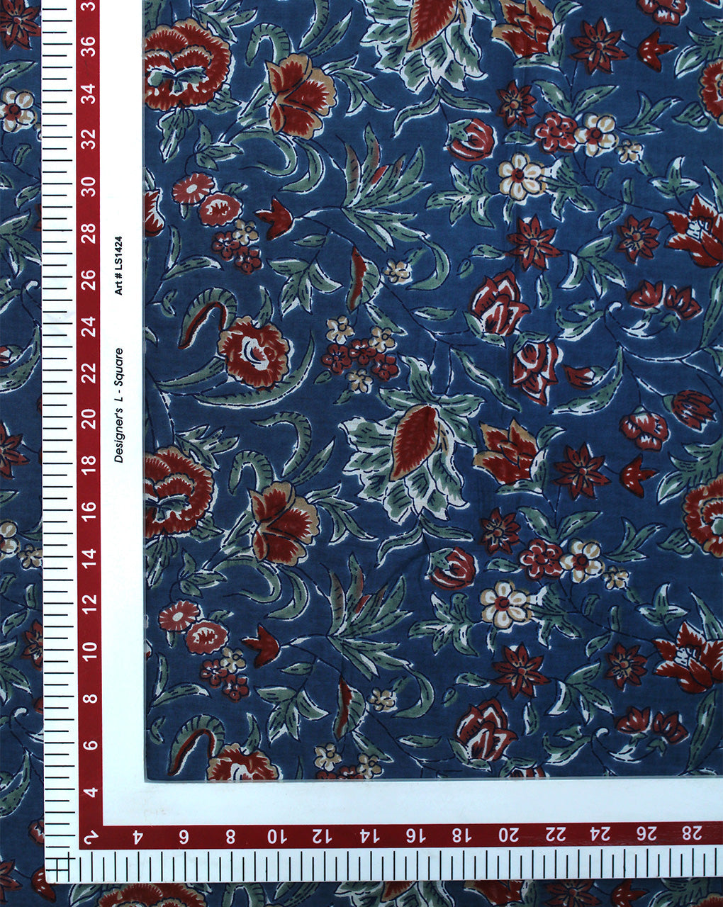 MULTICOLOR FLORAL DESIGN COTTON PRINTED FABRIC
