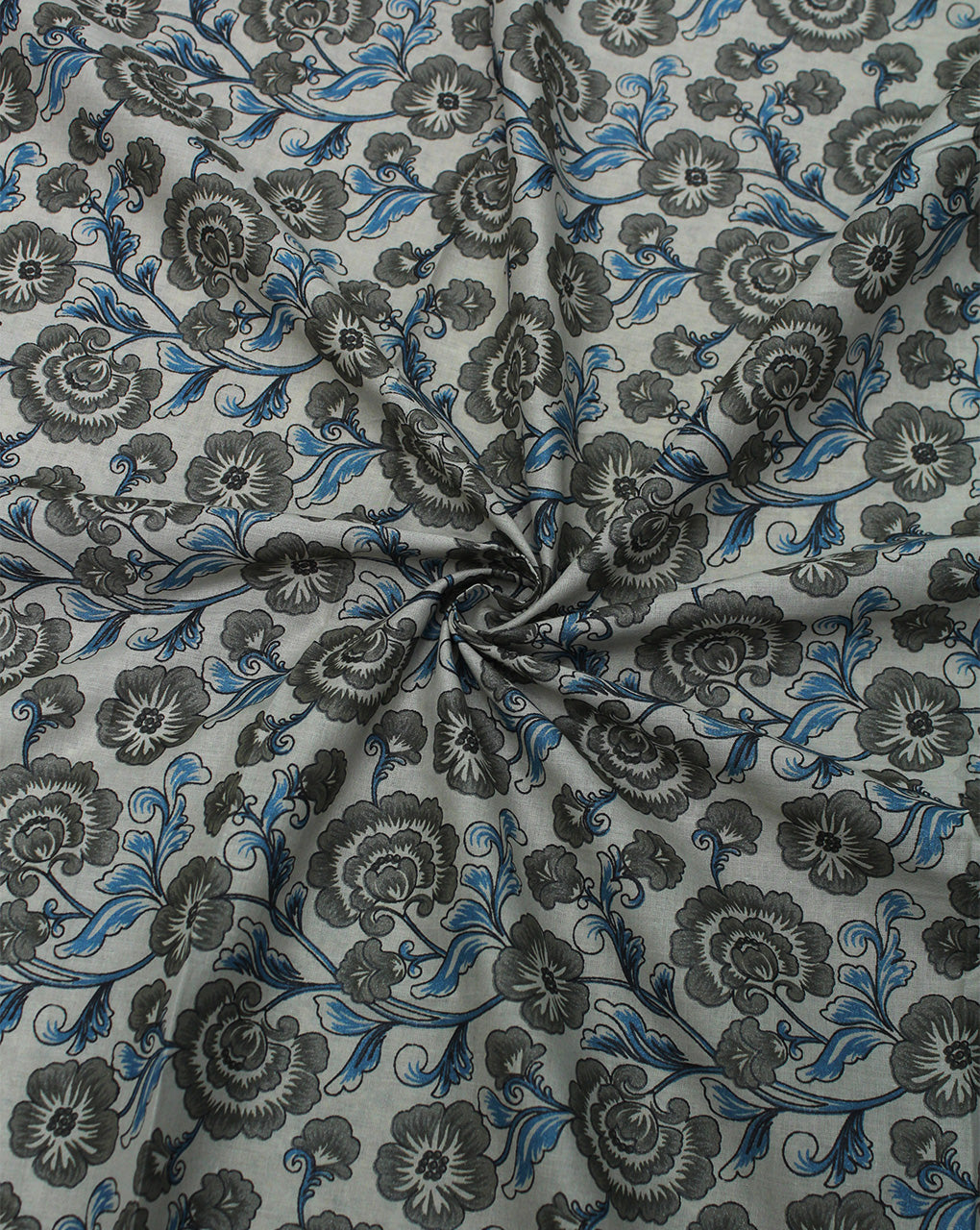 MULTICOLOR FLORAL DESIGN COTTON PRINTED FABRIC