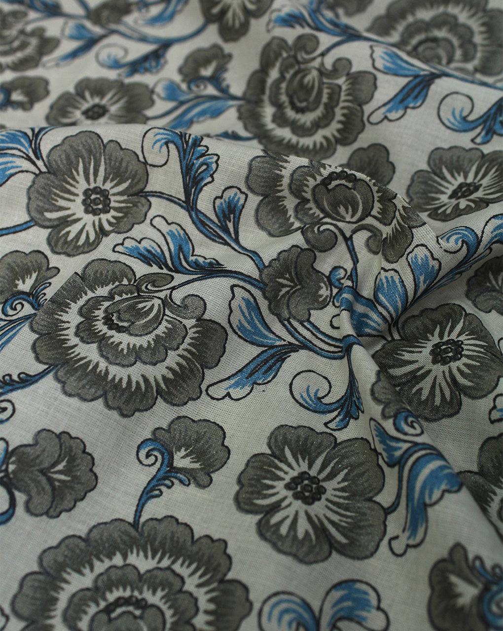 MULTICOLOR FLORAL DESIGN COTTON PRINTED FABRIC