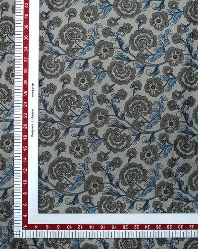 MULTICOLOR FLORAL DESIGN COTTON PRINTED FABRIC