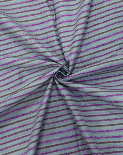 MULTICOLOR STRIPES DESIGN COTTON PRINTED FABRIC