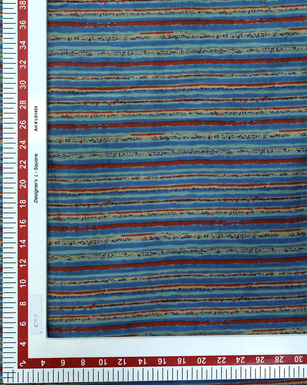 MULTICOLOR STRIPES DESIGN COTTON PRINTED FABRIC