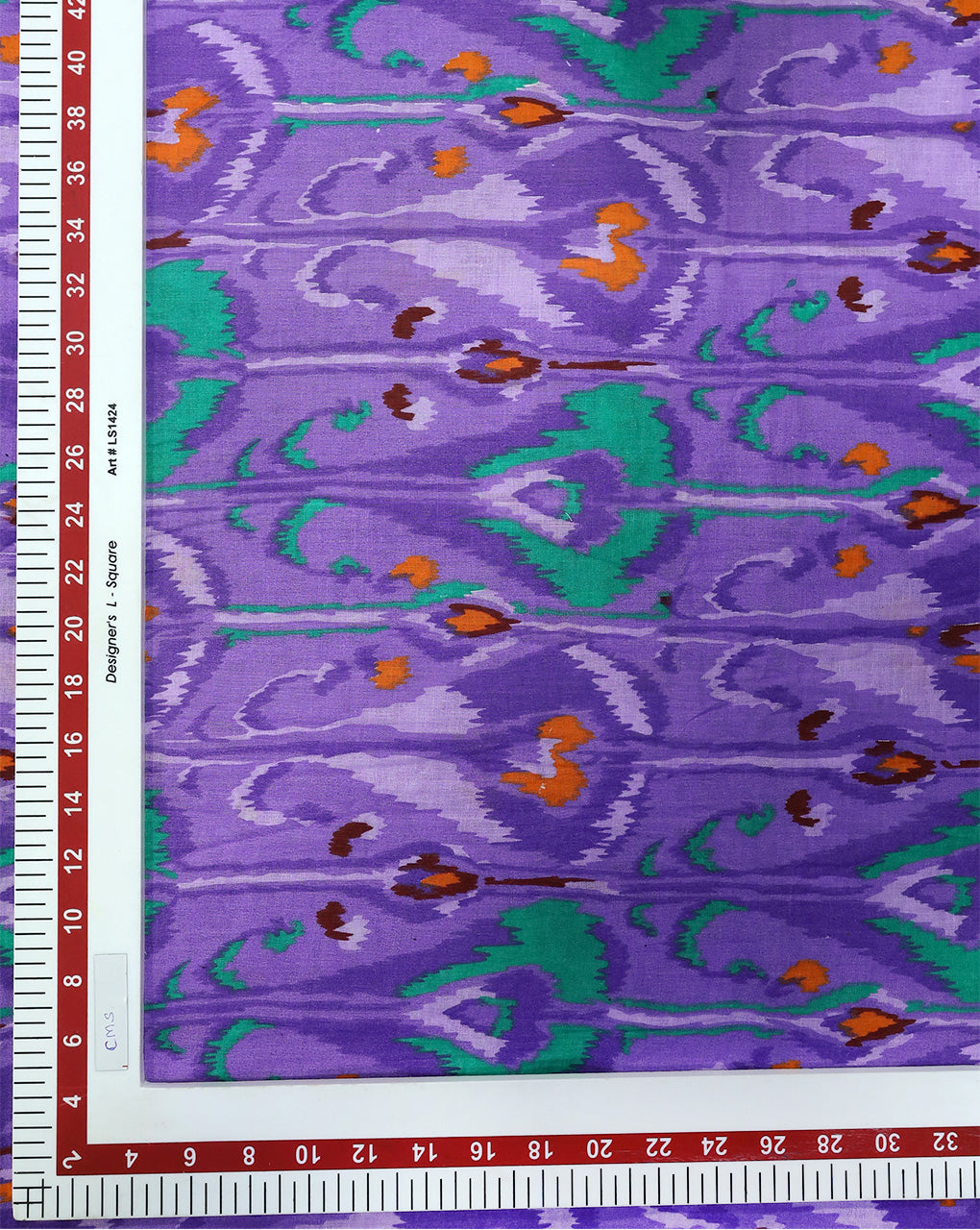 MULTICOLOR ABSTRACT DESIGN COTTON PRINTED FABRIC