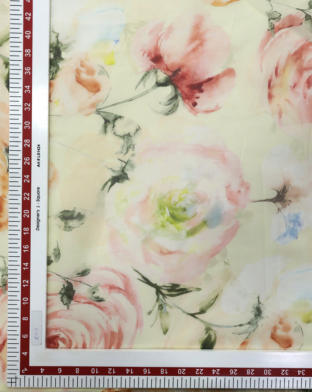 MULTICOLOR FLORAL DESIGN PRINTED VISCOSE ORGANZA FABRIC
