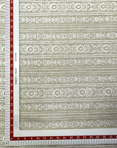 EMBROIDERED LINEN FABRIC (WIDTH 58 INCHES)