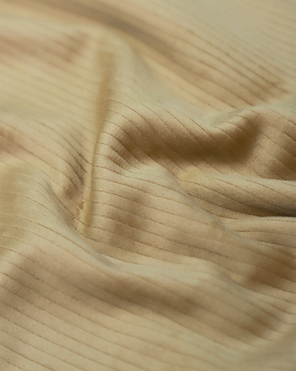 BEIGE CORDUROY VELVET FABRIC