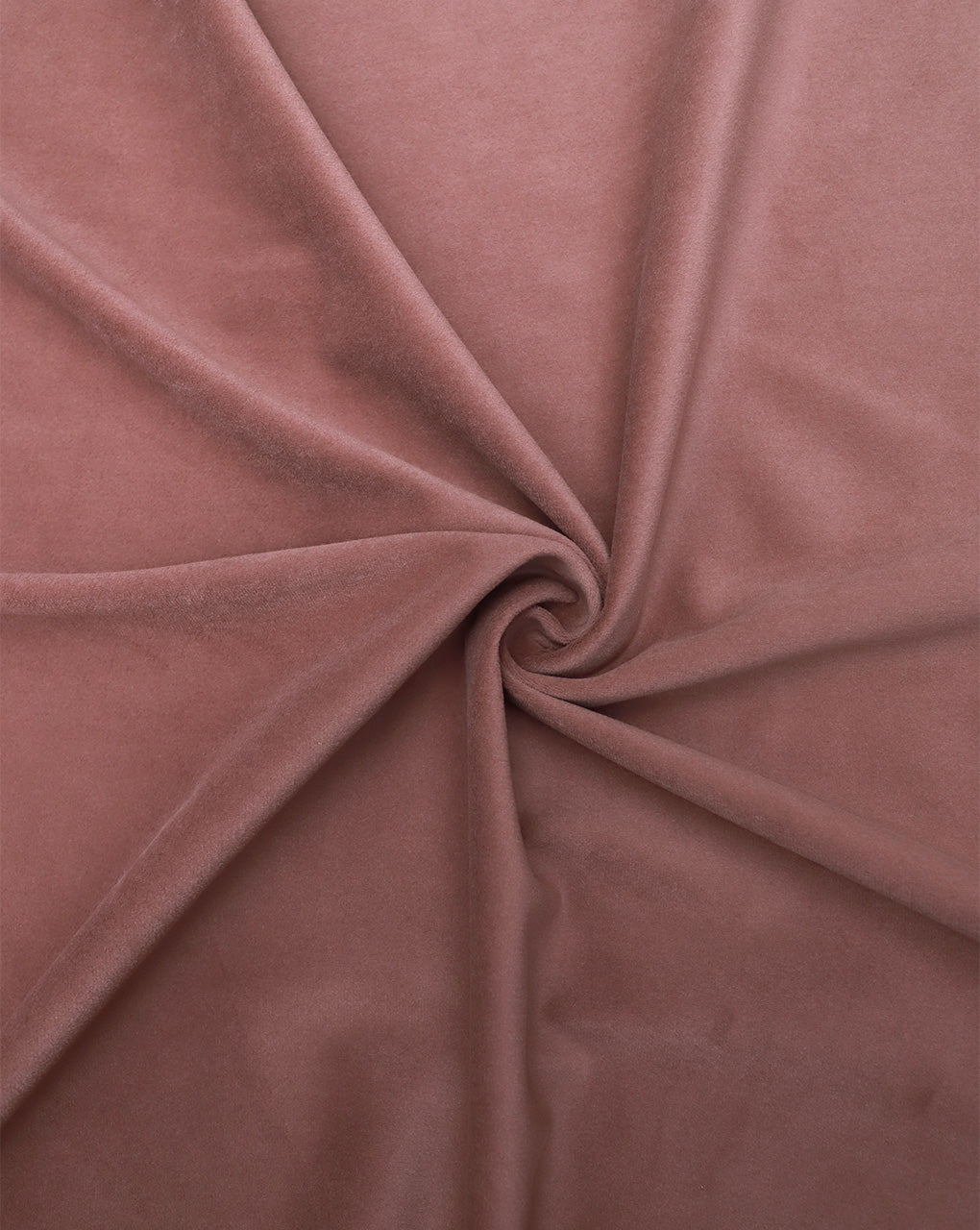 BROWN PLAIN POLYESTER VELVET FABRIC