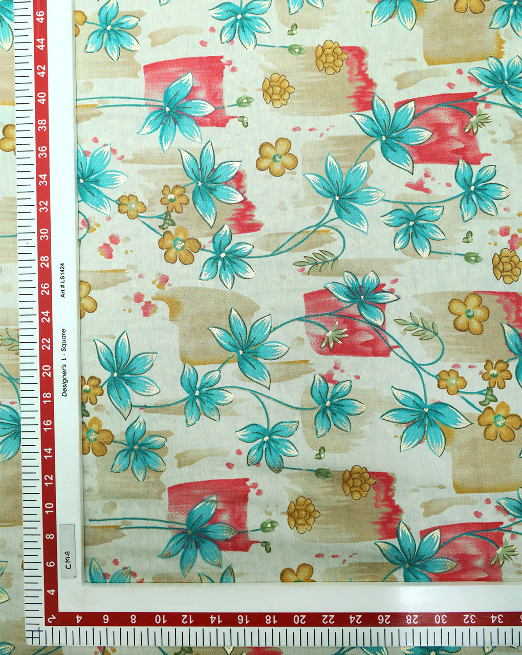 MULTICOLOR POLYESTER VISCOSE PRINTED FABRIC