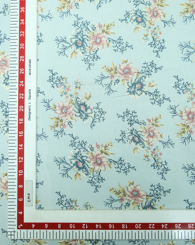 MULTICOLOR POLYESTER VISCOSE PRINTED FABRIC