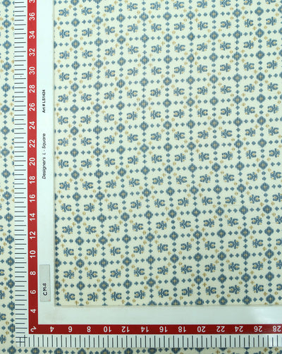 MULTICOLOR POLYESTER VISCOSE PRINTED FABRIC