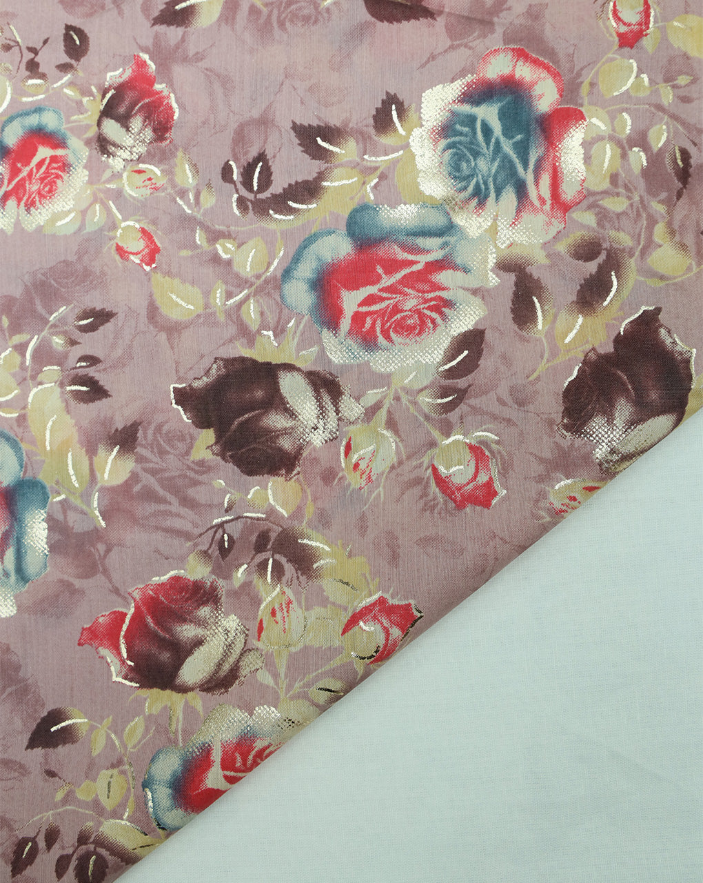 MULTICOLOR POLYESTER VISCOSE PRINTED FABRIC