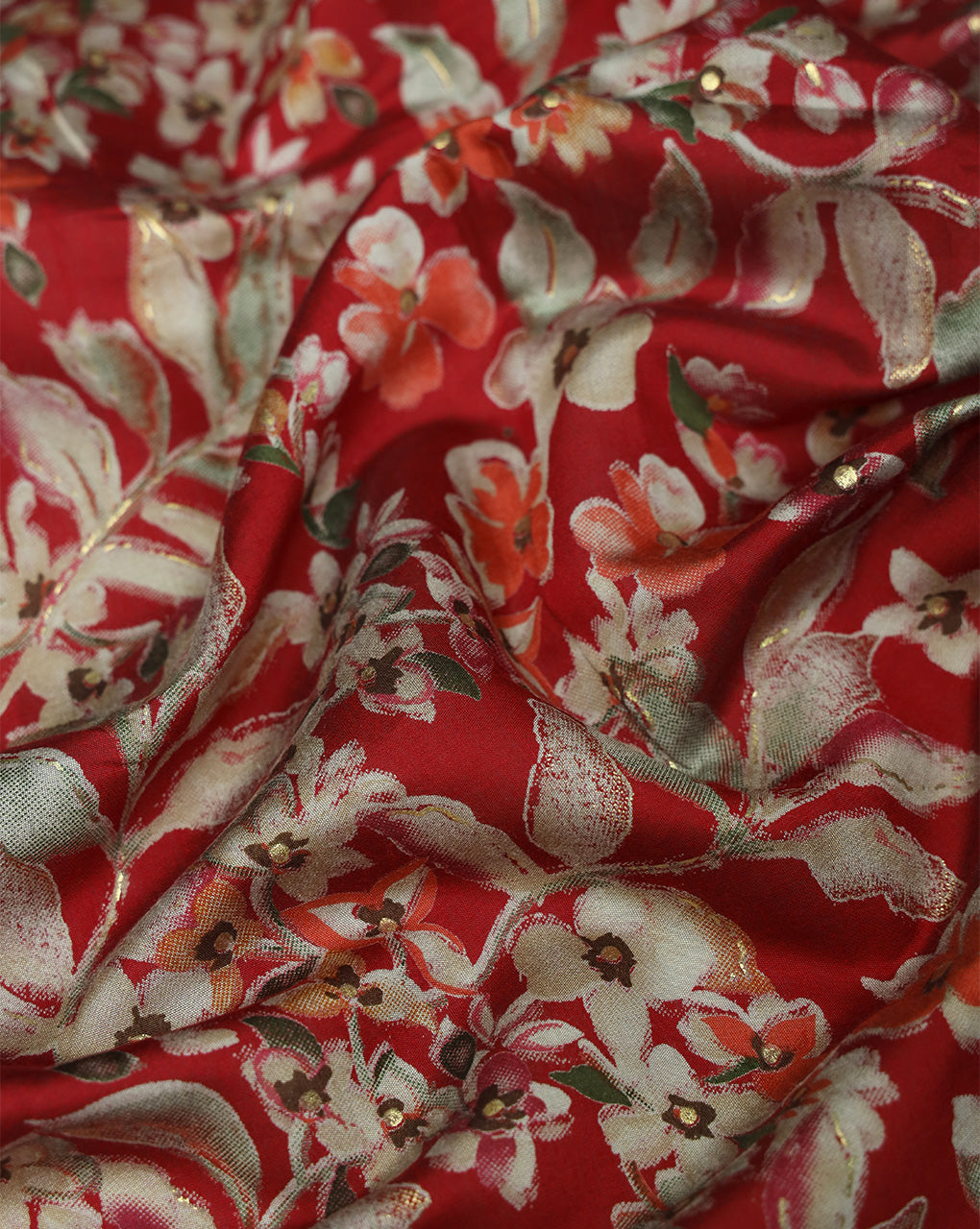 MULTICOLOR POLYESTER VISCOSE PRINTED FABRIC