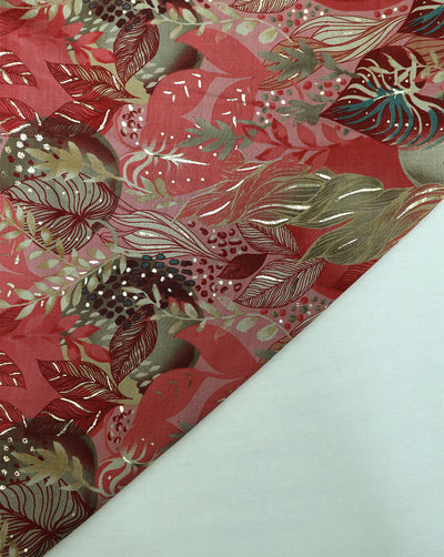 MULTICOLOR POLYESTER VISCOSE PRINTED FABRIC