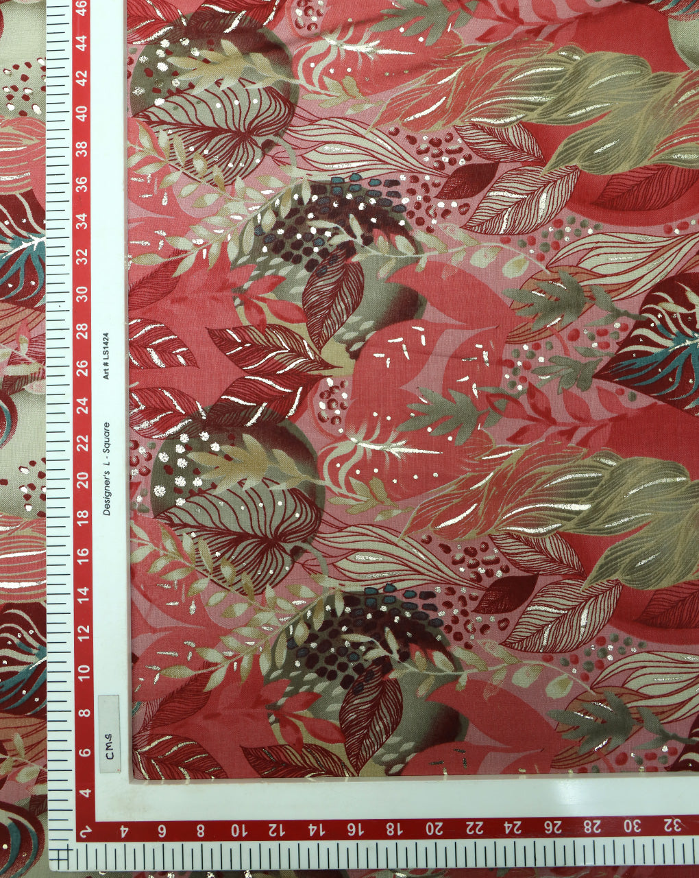 MULTICOLOR POLYESTER VISCOSE PRINTED FABRIC