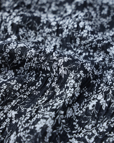 MULTICOLOR POLYESTER PLEATED FABRIC