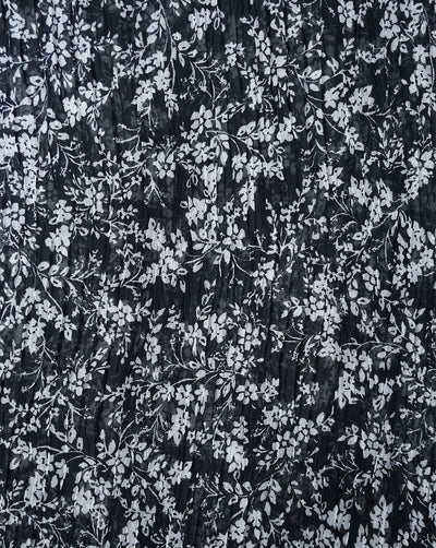 MULTICOLOR POLYESTER PLEATED FABRIC
