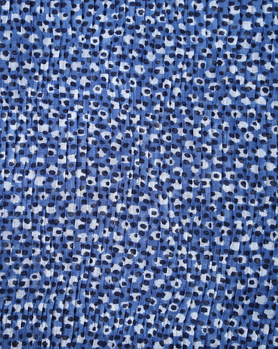 MULTICOLOR POLYESTER PLEATED FABRIC