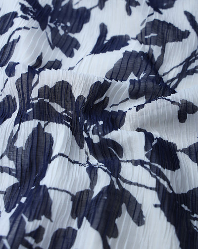MULTICOLOR POLYESTER PLEATED FABRIC
