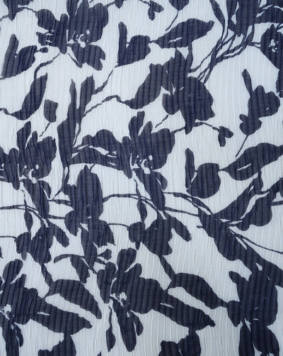 MULTICOLOR POLYESTER PLEATED FABRIC