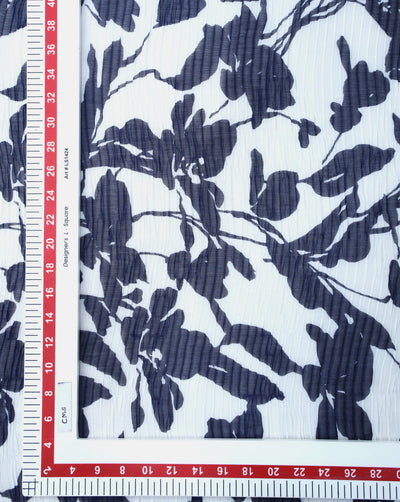 MULTICOLOR POLYESTER PLEATED FABRIC