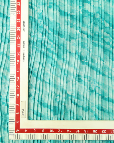 MULTICOLOR POLYESTER PLEATED FABRIC