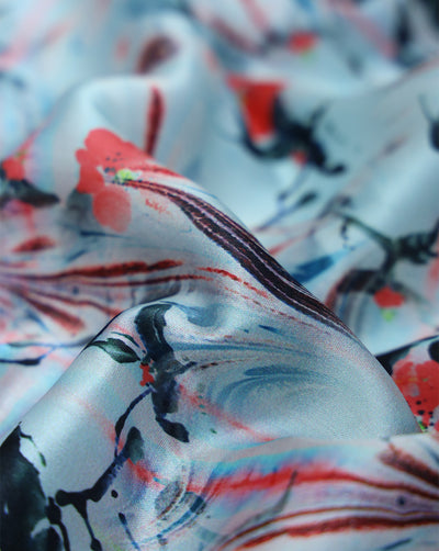 SATIN PRINTED FABRIC