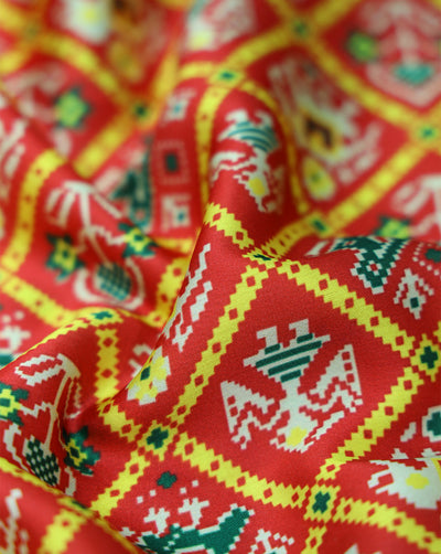 SATIN PRINTED FABRIC