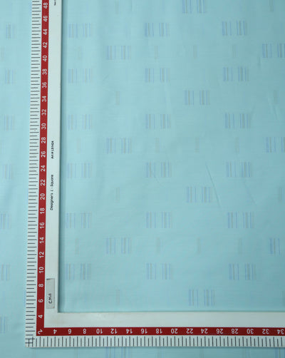 SKY BLUE GIZA COTTON FABRIC (WIDTH - 58 INCHES)