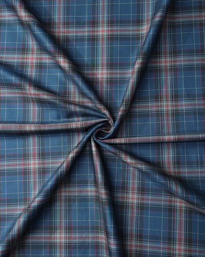 CHECKS PATTERN GIZA COTTON FABRIC (WIDTH - 58 INCHES)